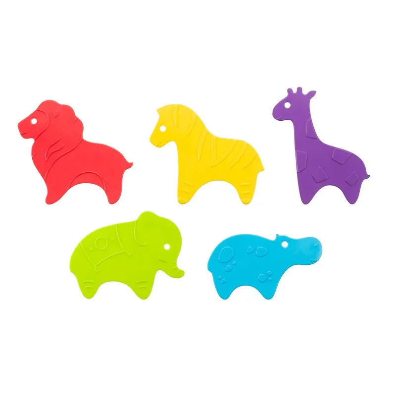 Set de mini-covorase anti-alunicare Roxy Kids „Safari”, 5 buc. (RBM-010-CB)