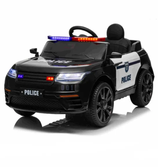Mașină electrică de poliție GB 2025, 12V7AH x 1.25W x 4, neagră, cod 1585D
