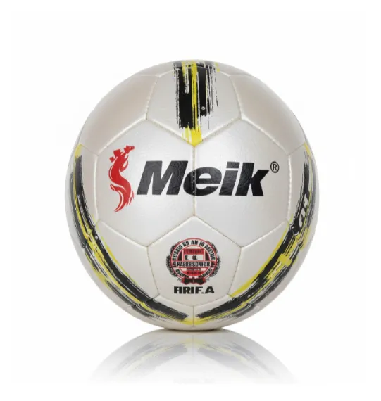 Minge de fotbal Size 5 Machine-Stitched 10 galbenă, cod 2139D
