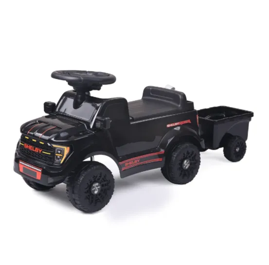 Tolocar pentru copii Ford F-150 cu remorcă și muzică, negru