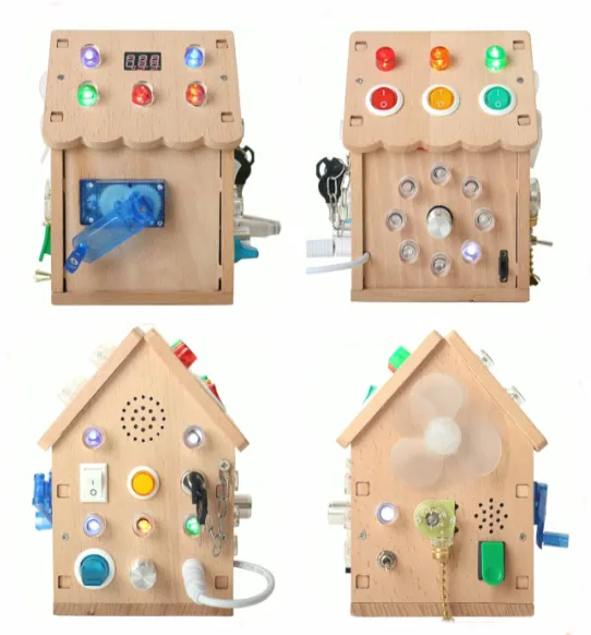Busyboard Căsuță luminoasă cu sunete, cod 1371D Busyboard Căsuță luminoasă cu sunete, cod 1371D