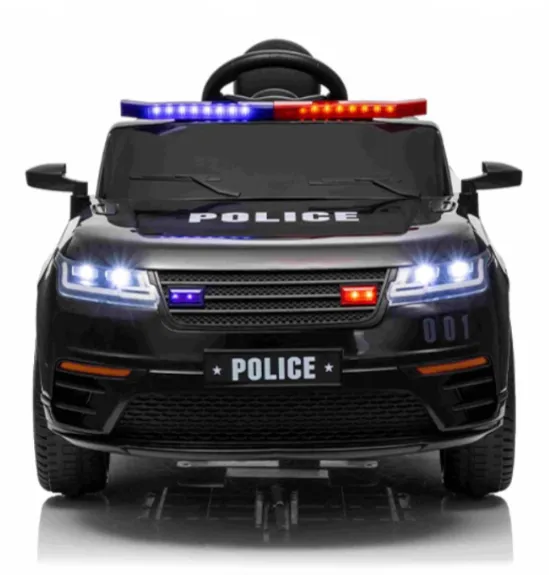 Mașină electrică de poliție GB 2025, 12V7AH x 1.25W x 4, neagră, cod 1585D Mașină electrică de poliție GB 2025, 12V7AH x 1.25W x 4, neagră, cod 1585D