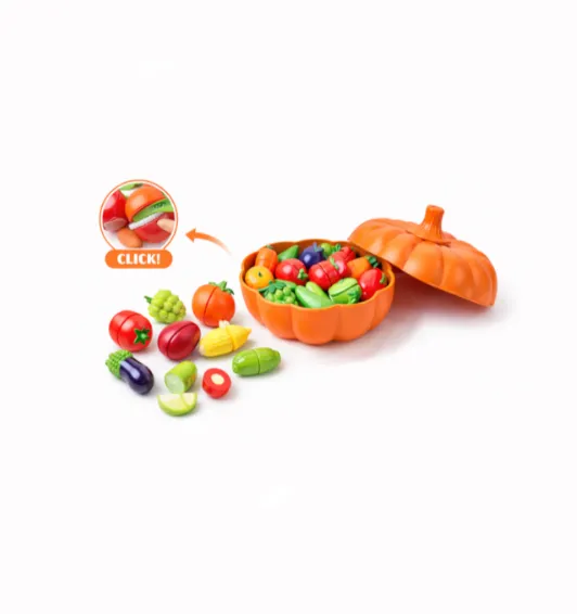 Set de fructe și legume cu velcro într-un dovleac Set de fructe și legume cu velcro într-un dovleac