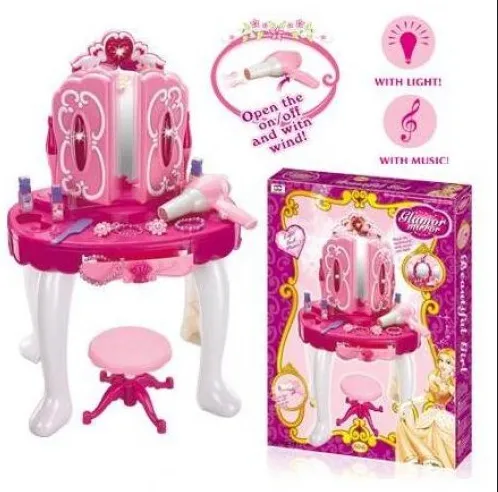 Măsuță de toaletă cu muzică și ușă care se deschide, 008-19