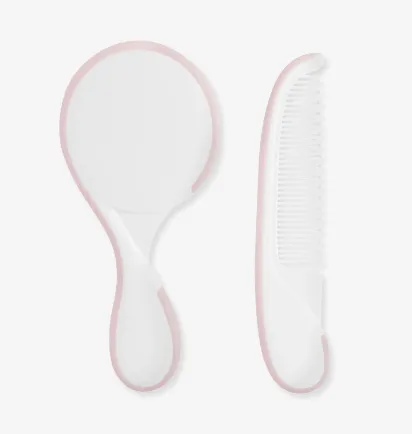 Set perie si pieptene pentru copii Kikkaboo Utility Pink Set perie si pieptene pentru copii Kikkaboo Utility Pink
