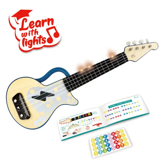 Chitara Ukulele cu lumini, Albastră Chitara Ukulele cu lumini, Albastră