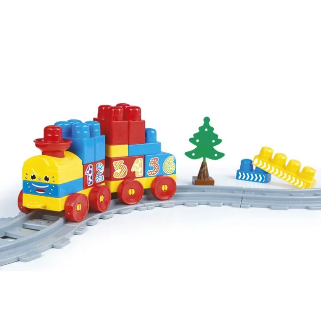 DL Set de constructii cu trenulet, 36 piese DL Set de constructii cu trenulet, 36 piese