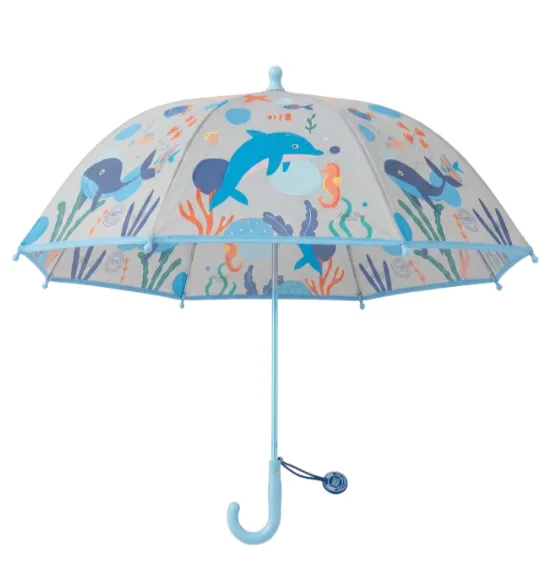 Umbrelă pentru copii cu balene și delfini, cod 2498D