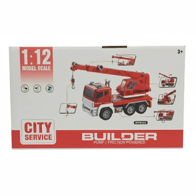 Camion de construcții 1:12 (cu lumină, sunet), cod 1760D Camion de construcții 1:12 (cu lumină, sunet), cod 1760D
