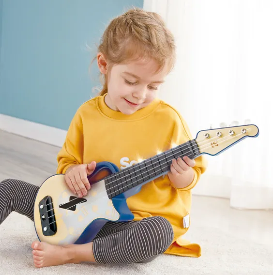 Chitara Ukulele cu lumini, Albastră Chitara Ukulele cu lumini, Albastră