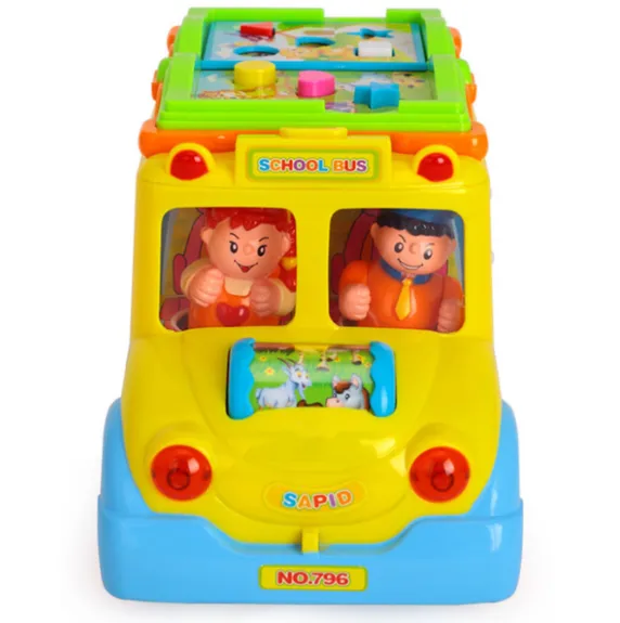 Busyboard „Autobuzul școlar” cu sunet si lumina Busyboard „Autobuzul școlar” cu sunet si lumina