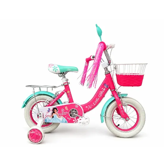 Bicicletă pentru copii Little Queen 16″, cu roți ajutătoare (36288)