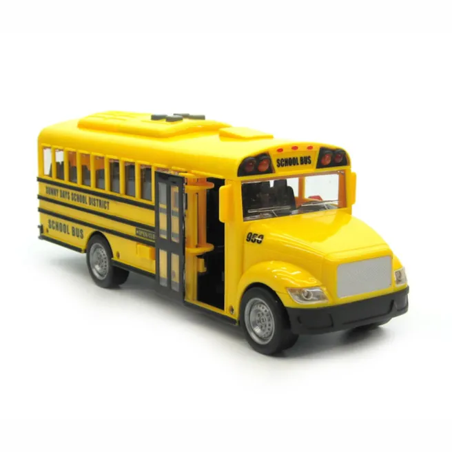 Autobuz școlar 1:16 (cu lumini și sunet), cod 1754D Autobuz școlar 1:16 (cu lumini și sunet), cod 1754D