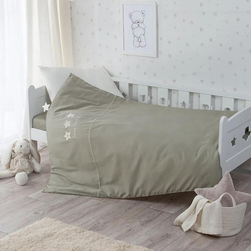 Lenjerie de pat pentru copii Perina Little Star (PK3-07.1) Olive Lenjerie de pat pentru copii Perina Little Star (PK3-07.1) Olive