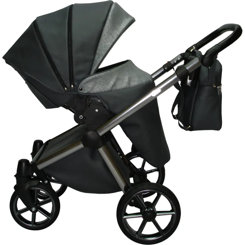 Carucior 2in1 Sojan Azurro (2010501) Negru cenusiu+ Gri