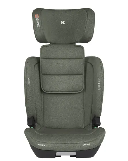 Scaun auto 100-150 cm (i-Size) Isofix Kikkaboo i-Scout Army Green Scaun auto 100-150 cm (i-Size) Isofix Kikkaboo i-Scout Army Green