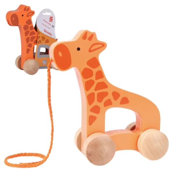 Jucărie de tras -Girafa