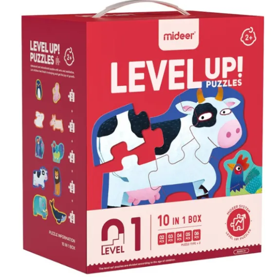 Seria de puzzle-uri „Animale”, 10 în 1, nivelul 1 Seria de puzzle-uri „Animale”, 10 în 1, nivelul 1
