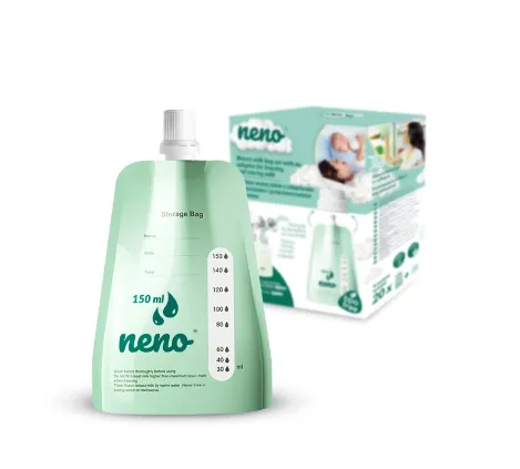 Pungi pentru stocarea laptelui Neno Green, 150 ml Pungi pentru stocarea laptelui Neno Green, 150 ml
