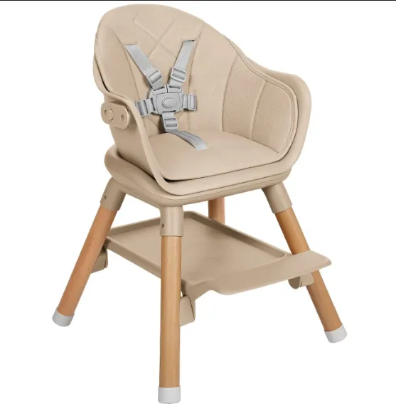 Scaun de masa 6 in 1 Kikkaboo Woody Beige Scaun de masa 6 in 1 Kikkaboo Woody Beige
