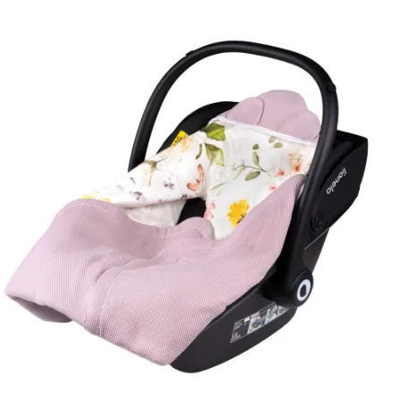 Păturica pentru scoica auto Lionelo Travel Pink Flower, 90x90 cm Păturica pentru scoica auto Lionelo Travel Pink Flower, 90x90 cm