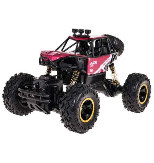 Mașină Rock Crawler 1:16 cu telecomanda, metalică, roșie, cod 2427D Mașină Rock Crawler 1:16 cu telecomanda, metalică, roșie, cod 2427D