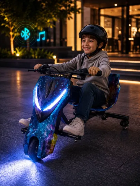 Mașină de drift cu Bluetooth și iluminare LED