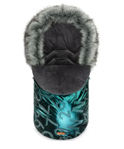 Husa de iarna pentru carucior Caretero Aspen Dark Green, 95x45 cm