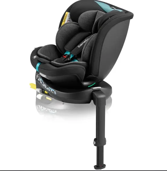 Scaun auto 40-150 cm (i-Size) Isofix Lionelo Navy Black Turquoise, rotativ 360 Scaun auto 40-150 cm (i-Size) Isofix Lionelo Navy Black Turquoise, rotativ 360