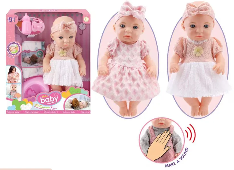 Papusa 30 cm cu functii si accesorii, BM3329-2