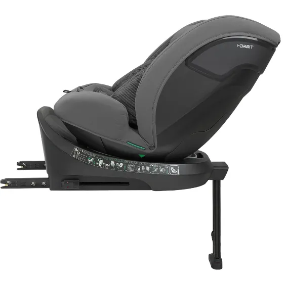 Scaun auto 40-150 cm (i-Size) Isofix KikkaBoo i-Orbit Dark Grey, rotativ 360 Scaun auto 40-150 cm (i-Size) Isofix KikkaBoo i-Orbit Dark Grey, rotativ 360