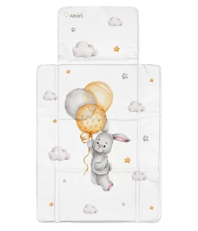 Saltea de infasat portabila Albero Mio Bunny, 77x44 cm