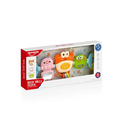 Jucărie muzicală pentru pătuț Crab, Huanger HE0322 (23624) Jucărie muzicală pentru pătuț Crab, Huanger HE0322 (23624)