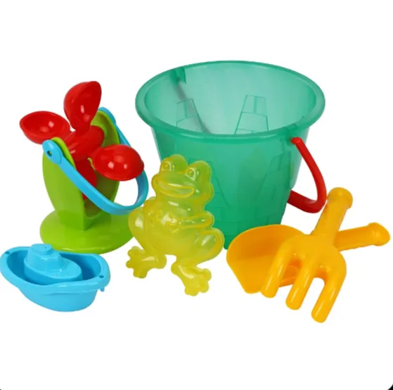 Set pentru nisip și apă cu găletușă, moară și forme, Technok (0112)