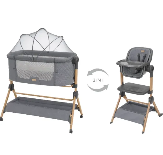 Scaun de masa 2 in 1 KikkaBoo Sleat Me Grey Scaun de masa 2 in 1 KikkaBoo Sleat Me Grey