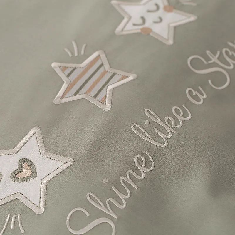 Lenjerie de pat pentru copii Perina Little Star (PK3-07.1) Olive Lenjerie de pat pentru copii Perina Little Star (PK3-07.1) Olive