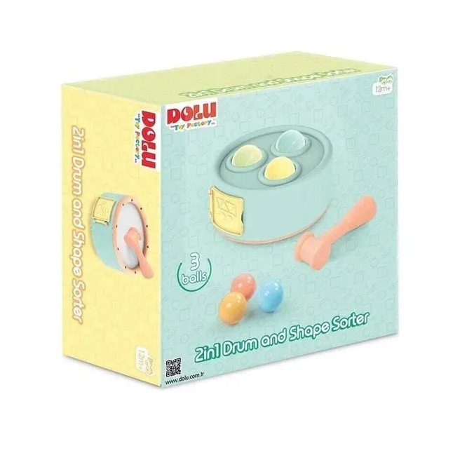 Set de joacă 2 în 1: tobă și bile, cod 1456D Set de joacă 2 în 1: tobă și bile, cod 1456D