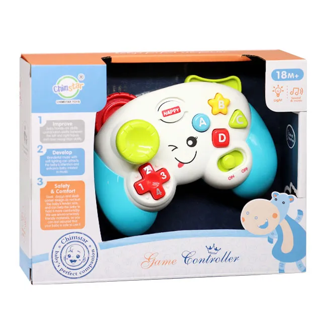 Gamepad cu lumină și sunet, albastru, cod 1201D
