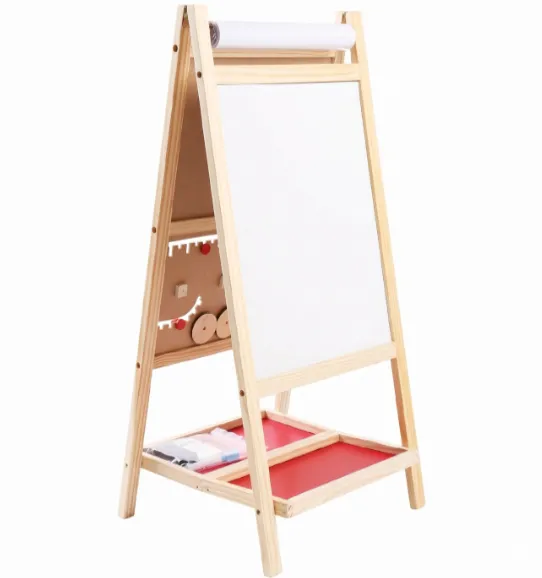 Șevalet din lemn cu două fețe, 46 × 44,2 × 98 cm, cu litere englezești, cod 2557D Șevalet din lemn cu două fețe, 46 × 44,2 × 98 cm, cu litere englezești, cod 2557D