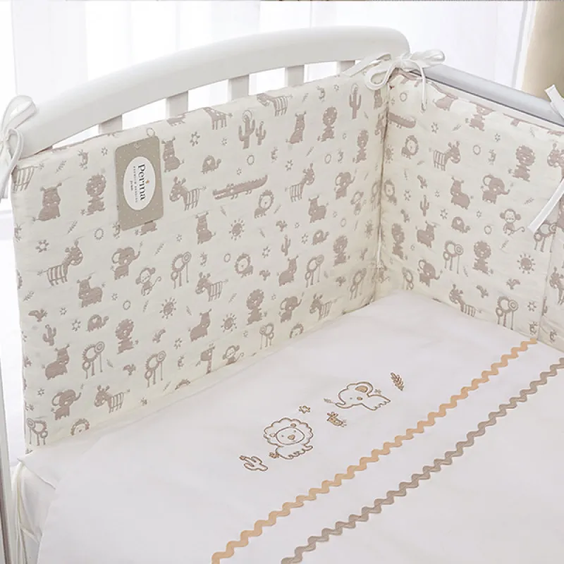 Lenjerie de pat pentru copii Perina Toys (TC6-02.4) Animăluțe bej Lenjerie de pat pentru copii Perina Toys (TC6-02.4) Animăluțe bej