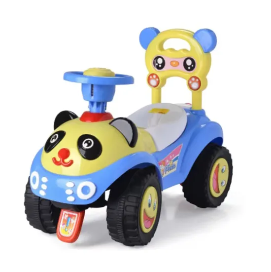 Tolocar pentru copii Panda cu lumini și sunete, albastru