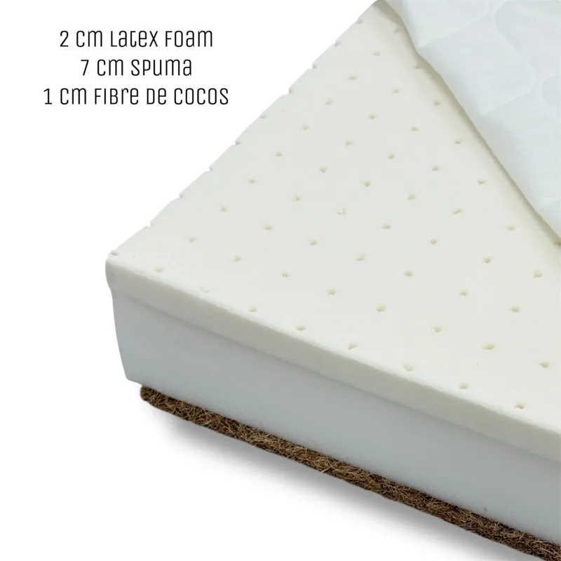 Saltea pentru copii Eucalyptus Latex Cocos 120x60x10см (MD-024)