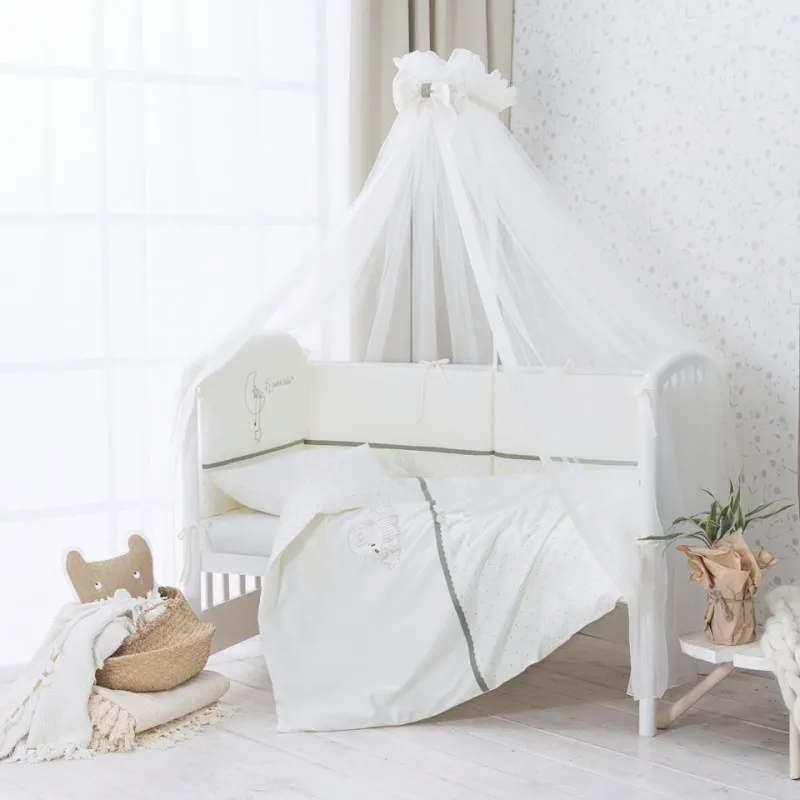 Lenjerie de pat pentru copii Perina Le petit bebe (PB3-01.1) Olive