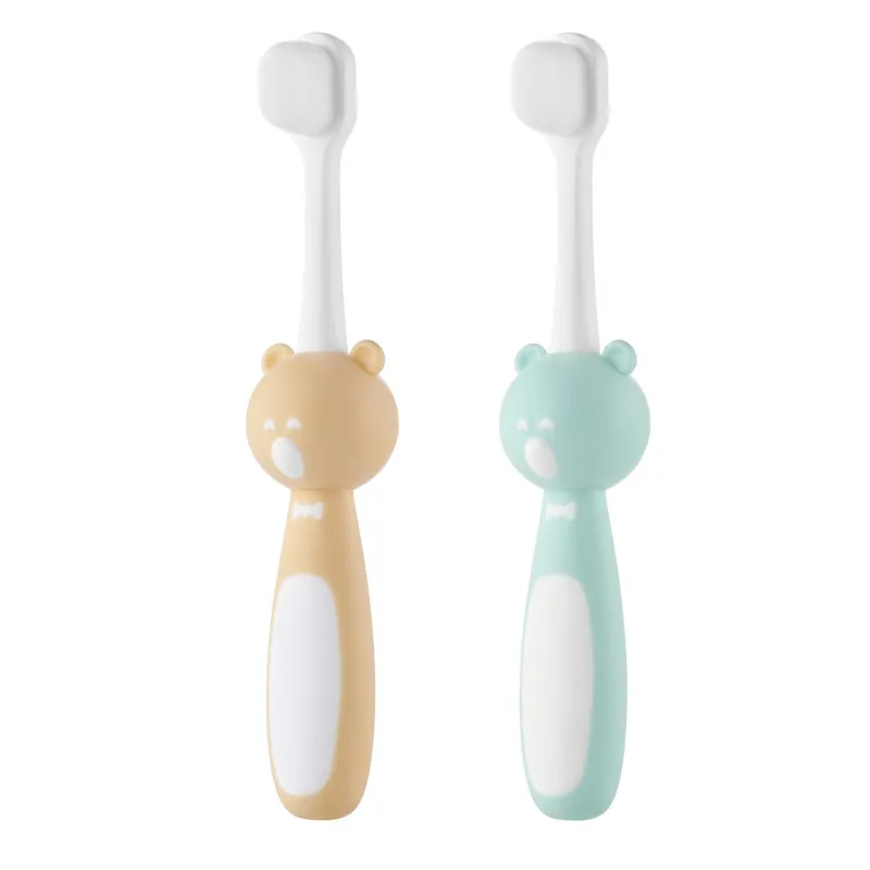 Set periuțe de dinți Roxy Kids „Ursulet” 2 buc (RTB-010-OM) Orange+Mint