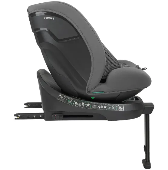 Scaun auto 40-150 cm (i-Size) Isofix KikkaBoo i-Orbit Dark Grey, rotativ 360 Scaun auto 40-150 cm (i-Size) Isofix KikkaBoo i-Orbit Dark Grey, rotativ 360
