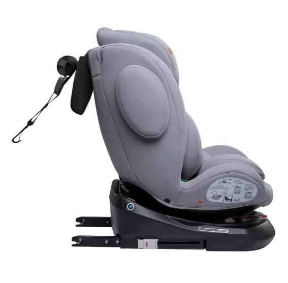Scaun auto 40-150 cm (i-Size) Isofix Kikkaboo i-Felix Light Grey, rotativ 360 Scaun auto 40-150 cm (i-Size) Isofix Kikkaboo i-Felix Light Grey, rotativ 360