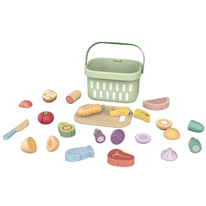 TK Set din lemn Tăiere: Legume și Fructe, cod 60673 TK Set din lemn Tăiere: Legume și Fructe, cod 60673