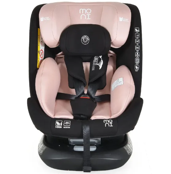 Scaun auto 40-150 cm (i-Size) Isofix Moni Serengeti Gently Pink, rotativ 360 Scaun auto 40-150 cm (i-Size) Isofix Moni Serengeti Gently Pink, rotativ 360