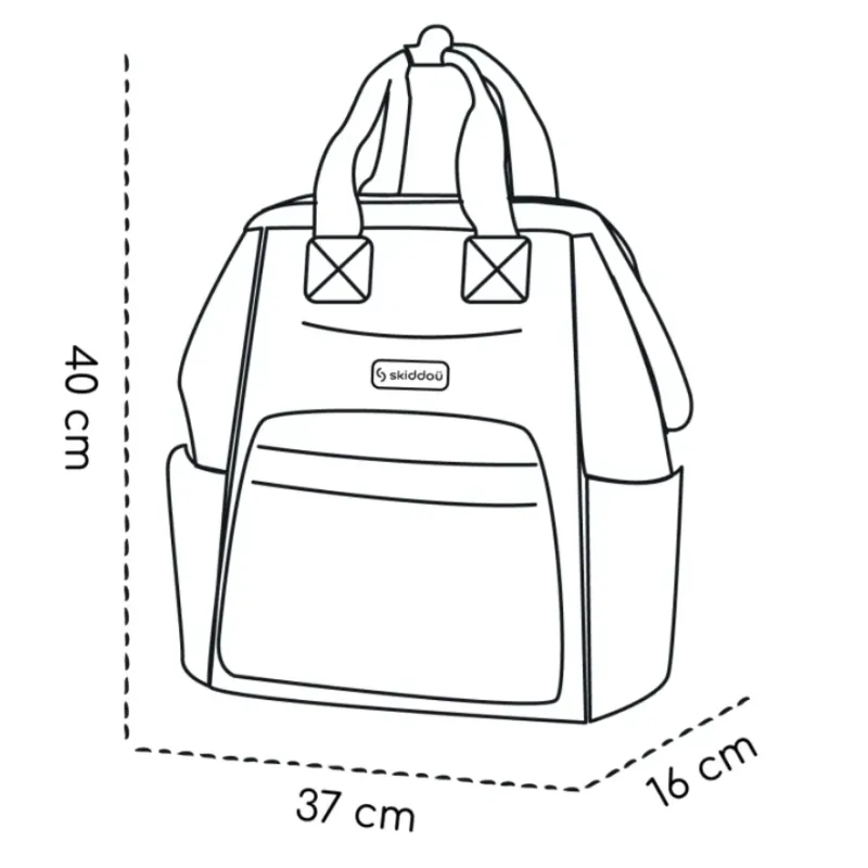 Rucsac pentru mame Skiddou Astrid denim (2080014) Albastru Marin Rucsac pentru mame Skiddou Astrid denim (2080014) Albastru Marin