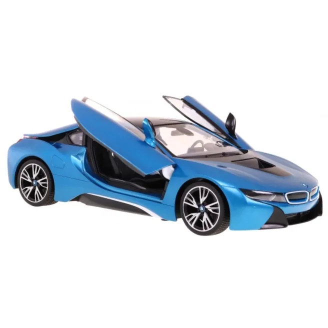Mașină RASTAR 1:14 BMW i8, 71000, albastră, cod 1909D Mașină RASTAR 1:14 BMW i8, 71000, albastră, cod 1909D